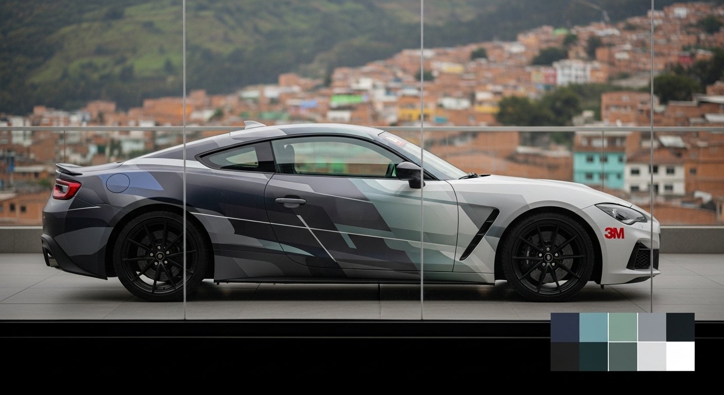 Vehículo con wrap 3M